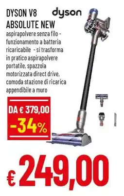 Famila DYSON V8 ABSOLUTE NEW offerta
