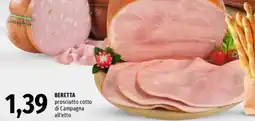 Famila BERETTA prosciutto cotto di Campagna all'etto offerta