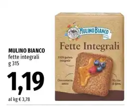Famila Mulino Bianco Fette integrali offerta