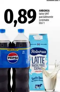 Famila ARBOREA latte UHT parzialmente scremato litri 1 offerta