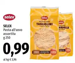 Famila SELEX pasta all'uovo assortita offerta