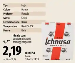 Famila Ichnusa Birra offerta