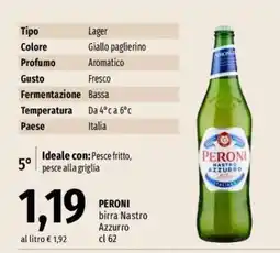 Famila PERONI Birra Nastro Azzurro cl 62 offerta