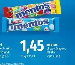 Famila MENTOS offerta