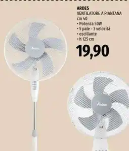 Famila ARDES VENTILATORE A PIANTANA offerta