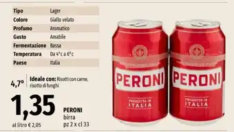 Famila Peroni Birra offerta