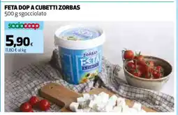 Coop FETA DOP A CUBETTI ZORBAS offerta
