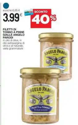 Coop FILETTI DI TONNO A PINNE GIALLE ANGELO PARODI offerta
