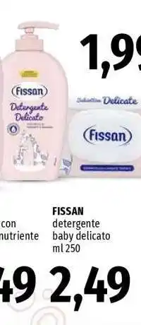 Famila Fissan detergente baby delicato offerta