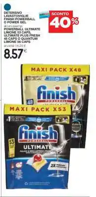 Coop DETERSIVO LAVASTOVIGLIE FINISH POWERBALL O POWER GEL offerta