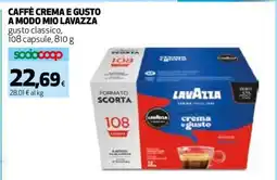 Coop CAFFÈ CREMA E GUSTO A MODO MIO LAVAZZA offerta