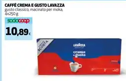 Coop CAFFÈ CREMA E GUSTO LAVAZZA offerta