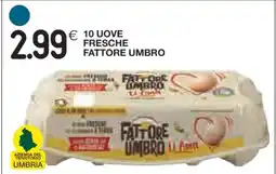 Coop 10 Uova Fresche Fattore Umbro offerta