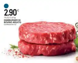 Coop HAMBURGER DI BOVINO ADULTO offerta
