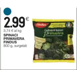 Coop Spinaci Primavera Findus offerta
