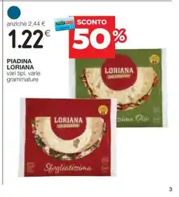 Coop PIADINA LORIANA offerta