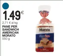 Coop PANE PER SANDWICH AMERICAN MORATO offerta