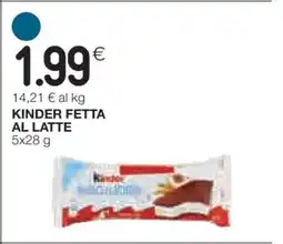 Coop Kinder Fetta al Latte offerta