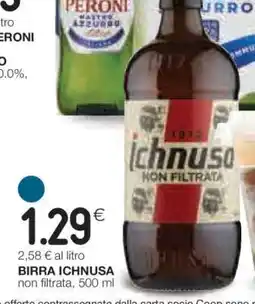 Coop BIRRA ICHNUSA offerta