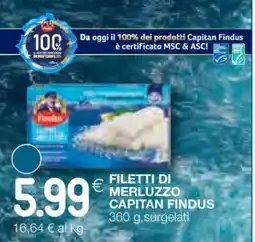 Coop FILETTI DI MERLUZZO CAPITAN FINDUS offerta