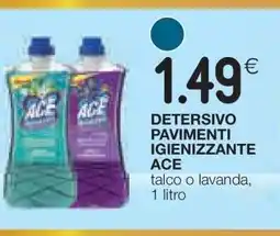 Coop DETERSIVO PAVIMENTI IGIENIZZANTE ACE offerta