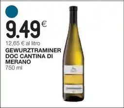 Coop GEWURZTRAMINER DOC CANTINA DI MERANO offerta