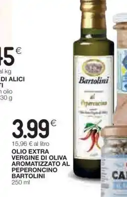 Coop OLIO EXTRA VERGINE DI OLIVA AROMATIZZATO AL PEPERONCINO BARTOLINI offerta