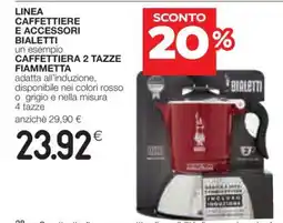 Coop CAFFETTIERA 2 TAZZE FIAMMETTA offerta