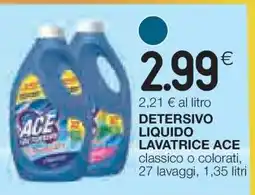 Coop DETERSIVO LIQUIDO LAVATRICE ACE offerta
