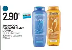 Coop Shampoo o Balsamo Elvive L'Oréal offerta