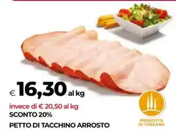 Coop PETTO DI TACCHINO ARROSTO offerta