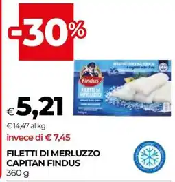 Coop FILETTI DI MERLUZZO CAPITAN FINDUS offerta