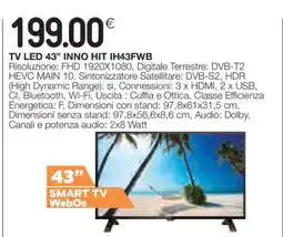 Coop TV LED 43” INNO HIT IH43FWB offerta