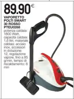 Coop VAPORETTO POLTI SMART 30 ROSSO PTEU0268 offerta