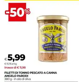 Coop FILETTI DI TONNO PESCATO A CANNA ANGELO PARODI offerta