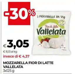 Coop MOZZARELLA FIOR DI LATTE VALLELATA offerta