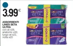Coop Assorbenti Lines Seta Ultra offerta