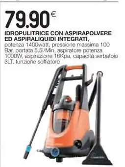 Coop IDROPULITRICE CON ASPIRAPOLVERE ED ASPIRALIQUIDI INTEGRATI offerta
