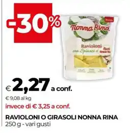 Coop RAVIOLONI O GIRASOLI NONNA RINA offerta