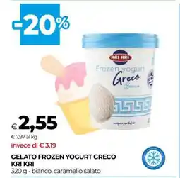 Coop GELATO FROZEN YOGURT GRECO KRI KRI offerta