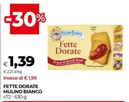 Coop Fette Dorate Mulino Bianco offerta