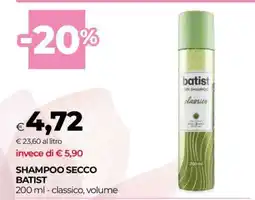 Coop SHAMPOO SECCO BATIST offerta