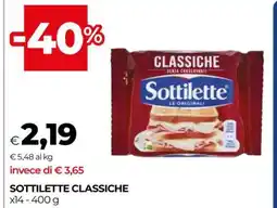 Coop Sottilette Classiche offerta