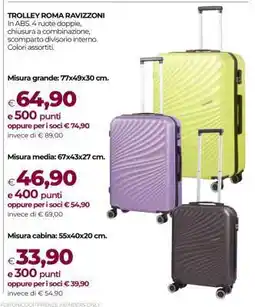 Coop TROLLEY ROMA RAVIZZONI offerta
