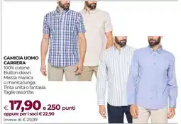 Coop CAMICIA UOMO CARRERA offerta