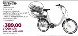 Coop BICI ELETTRICA PIEGHEVOLE 20 DENVER offerta