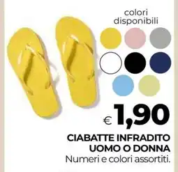 Coop CIABATTE INFRADITO UOMO O DONNA offerta