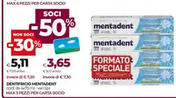 Coop DENTIFRICIO MENTADENT offerta