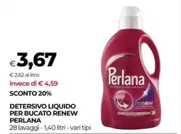 Coop DETERSIVO LIQUIDO PER BUCATO RENEW PERLANA offerta