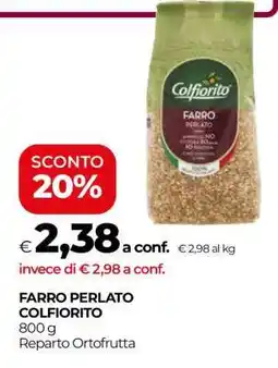 Coop FARRO PERLATO COLFIORITO offerta